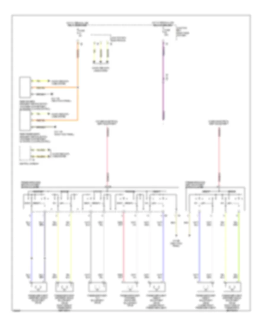 Passenger Power Seat Wiring Diagram for BMW 550i GT 2011