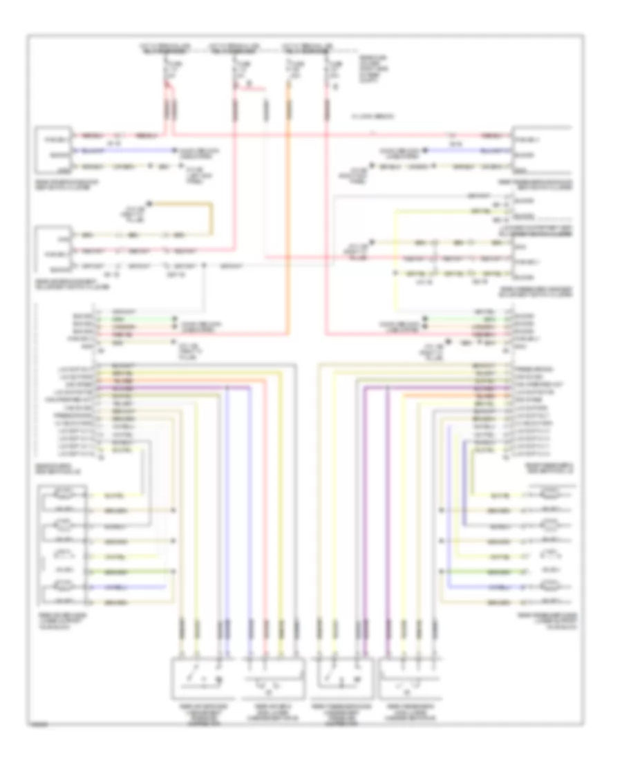 Rear Lumbar Wiring Diagram, with Massage for BMW 550i GT 2011