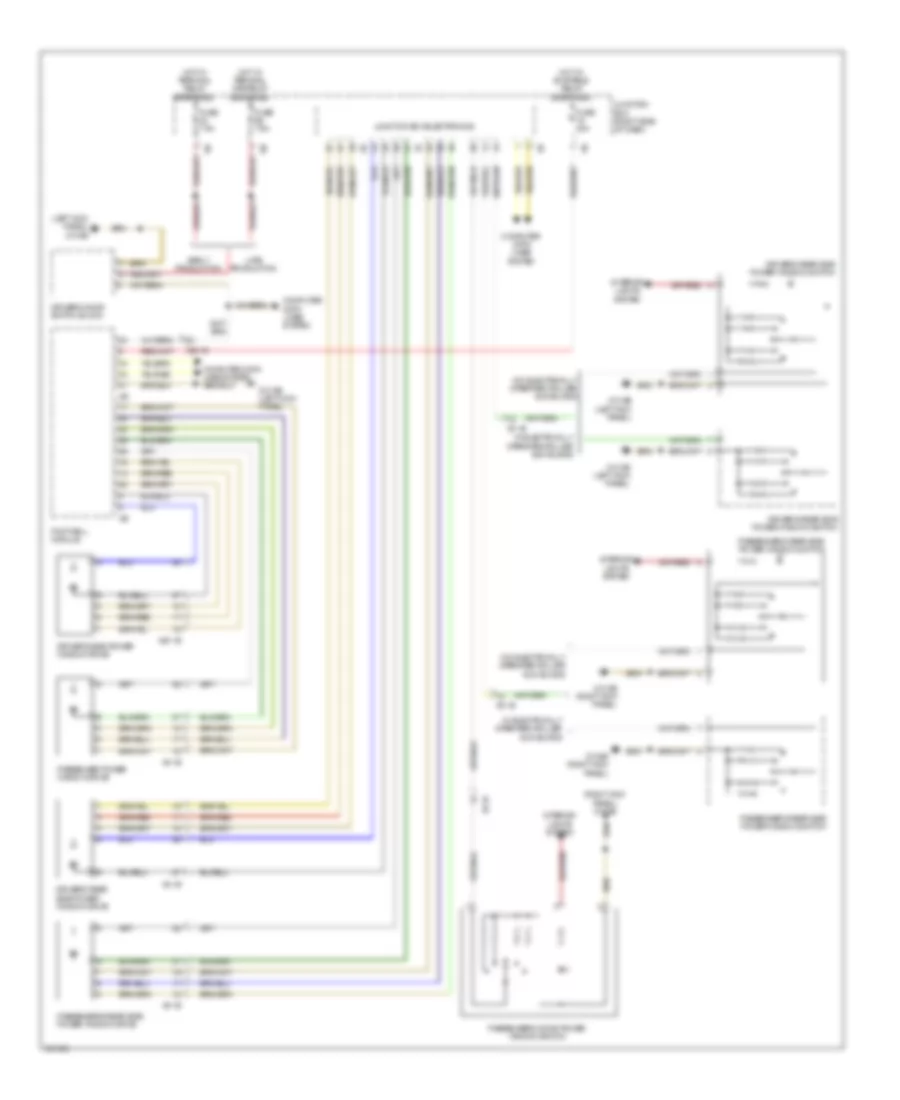 Power Windows Wiring Diagram for BMW 550i GT 2011