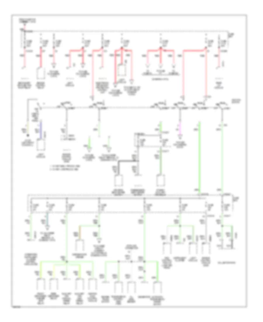 Power Distribution Wiring Diagram (2 of 6) for BMW 740iL 1998