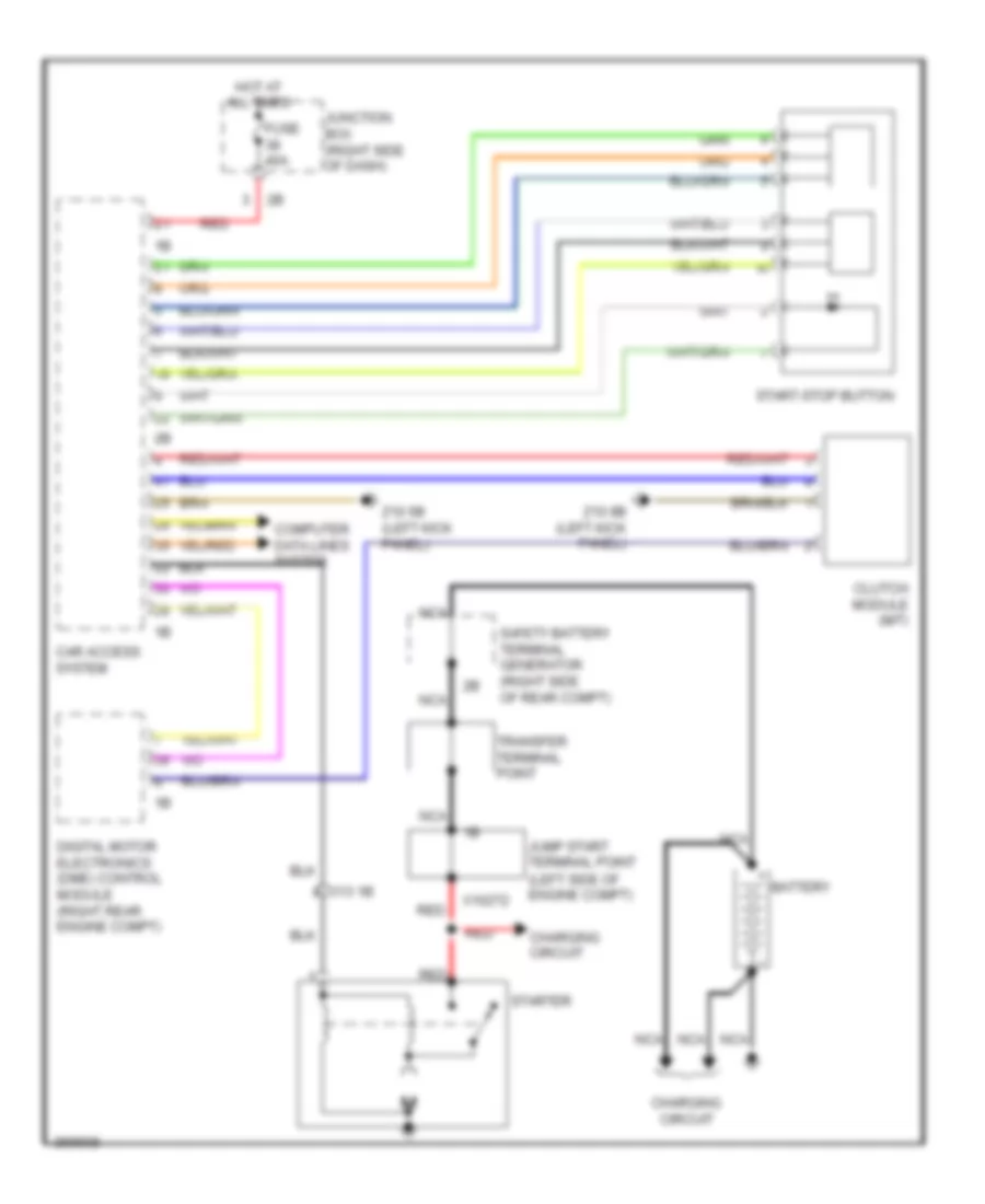 Starting Wiring Diagram for BMW 550xi 2011