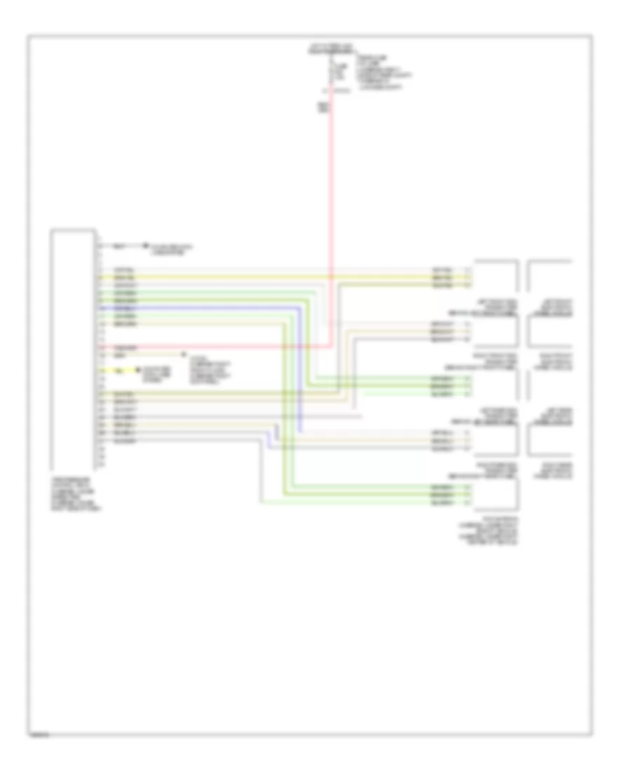 Warning Systems Wiring Diagram for BMW 535i 2009