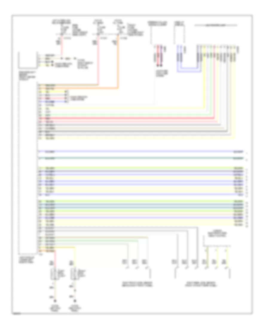 Headlamps Wiring Diagram, with Xenon Lamps (1 of 2) for BMW 535i 2009