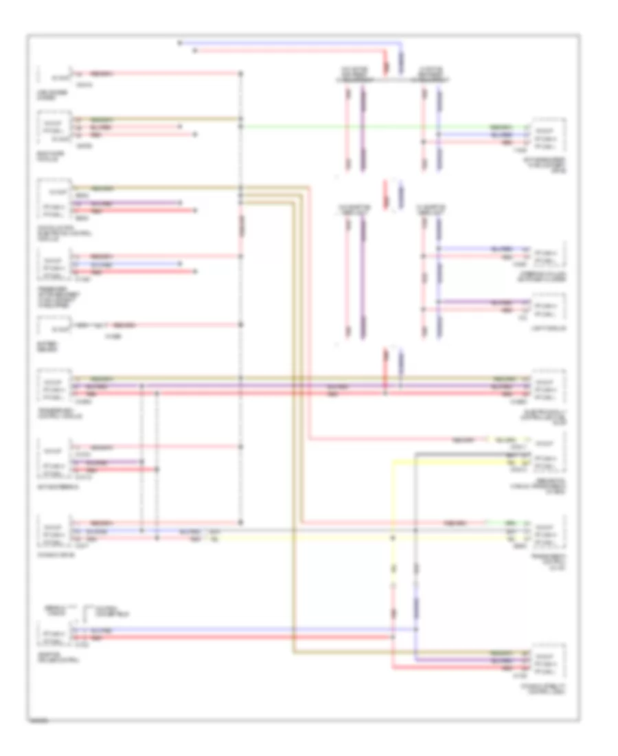 Data Bus Wiring Diagram 1 of 2 for BMW 525i 2006