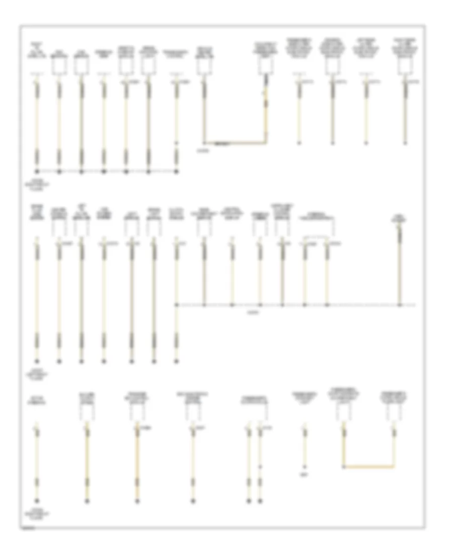 Ground Distribution Wiring Diagram 4 of 7 for BMW 525i 2006