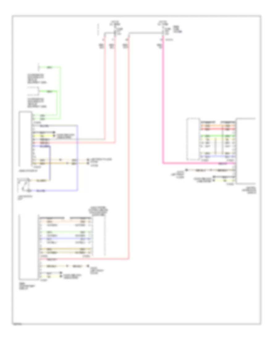 Display Wiring Diagram for BMW 525i 2006