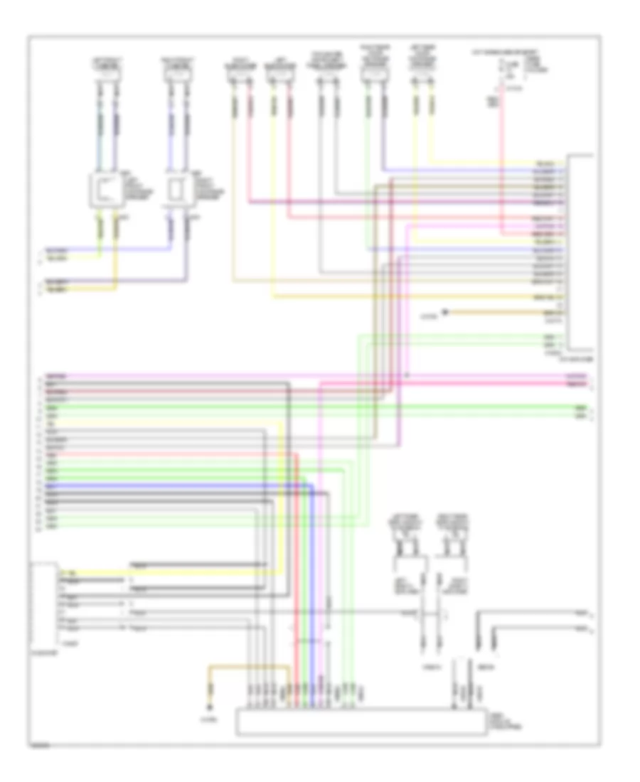 Navigation Wiring Diagram, with HIFI Radio (2 of 3) for BMW 525i 2006