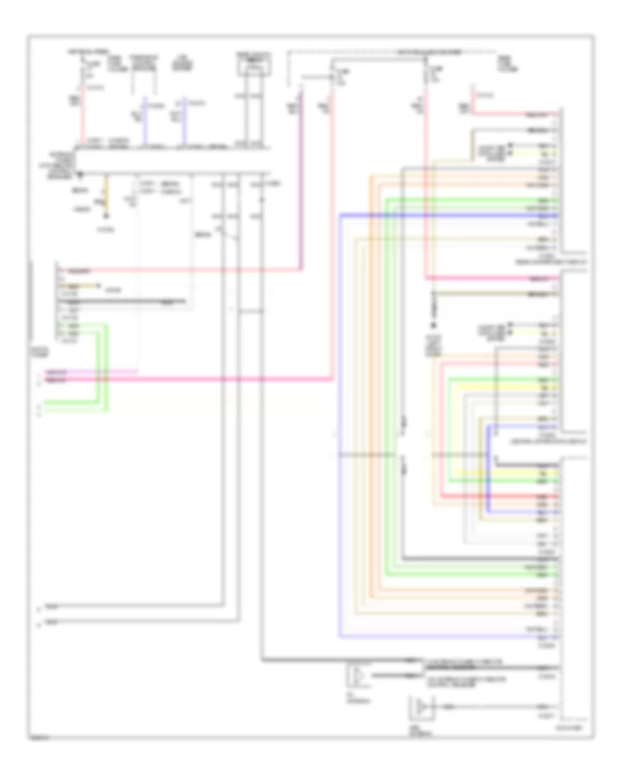 Navigation Wiring Diagram, with HIFI Radio (3 of 3) for BMW 525i 2006