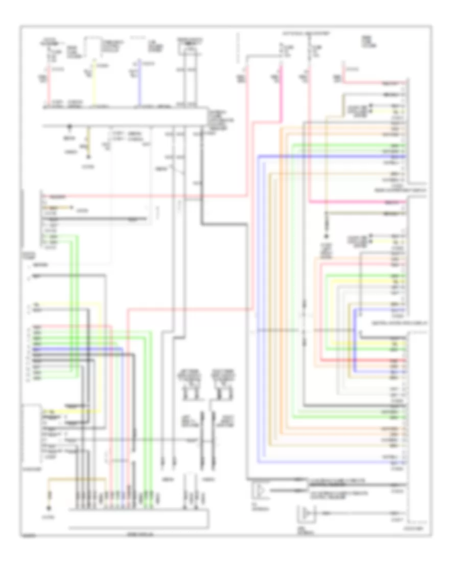 Navigation Wiring Diagram, with Stereo Radio (2 of 2) for BMW 525i 2006