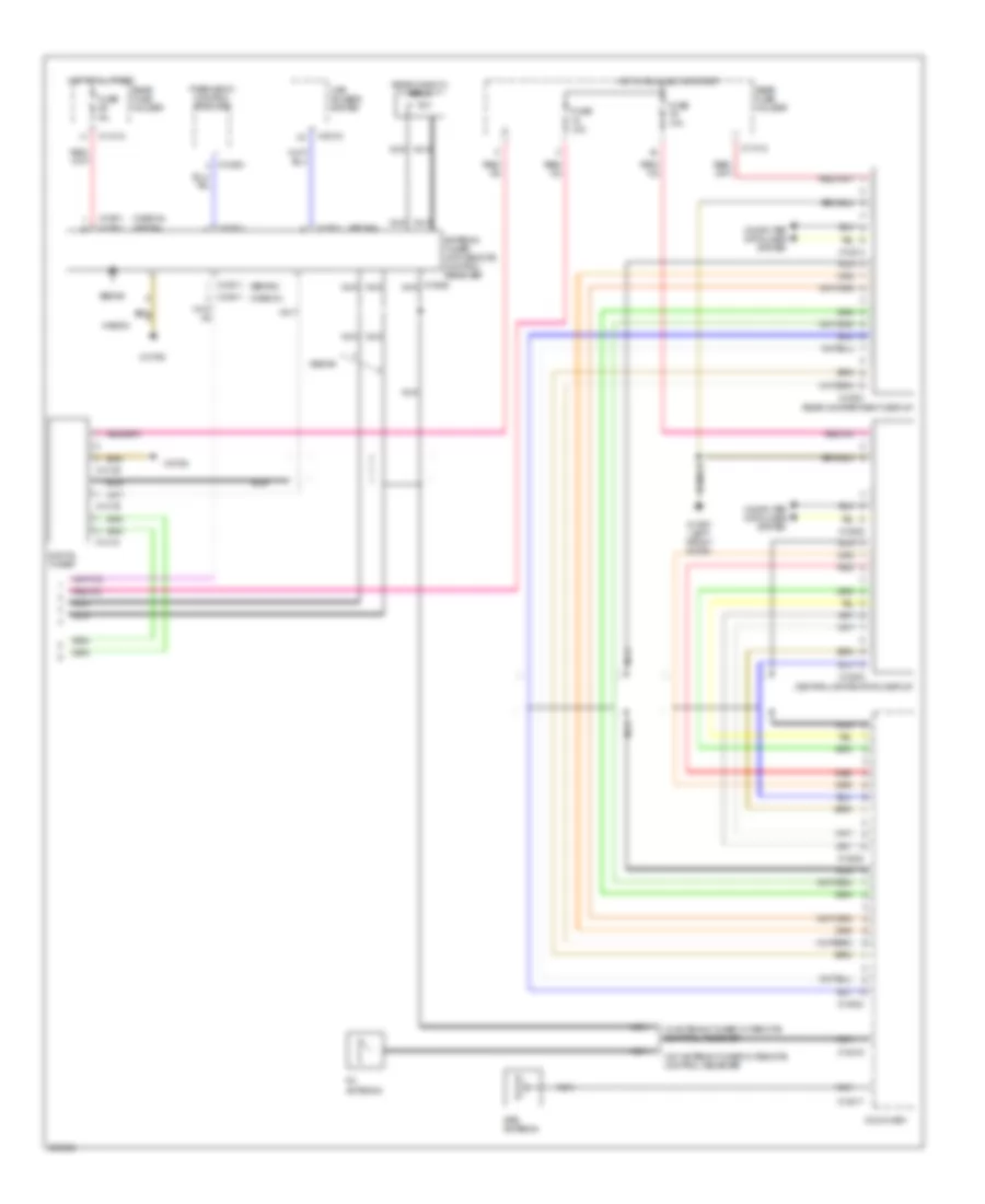 Navigation Wiring Diagram, with Top HIFI Radio (3 of 3) for BMW 525i 2006