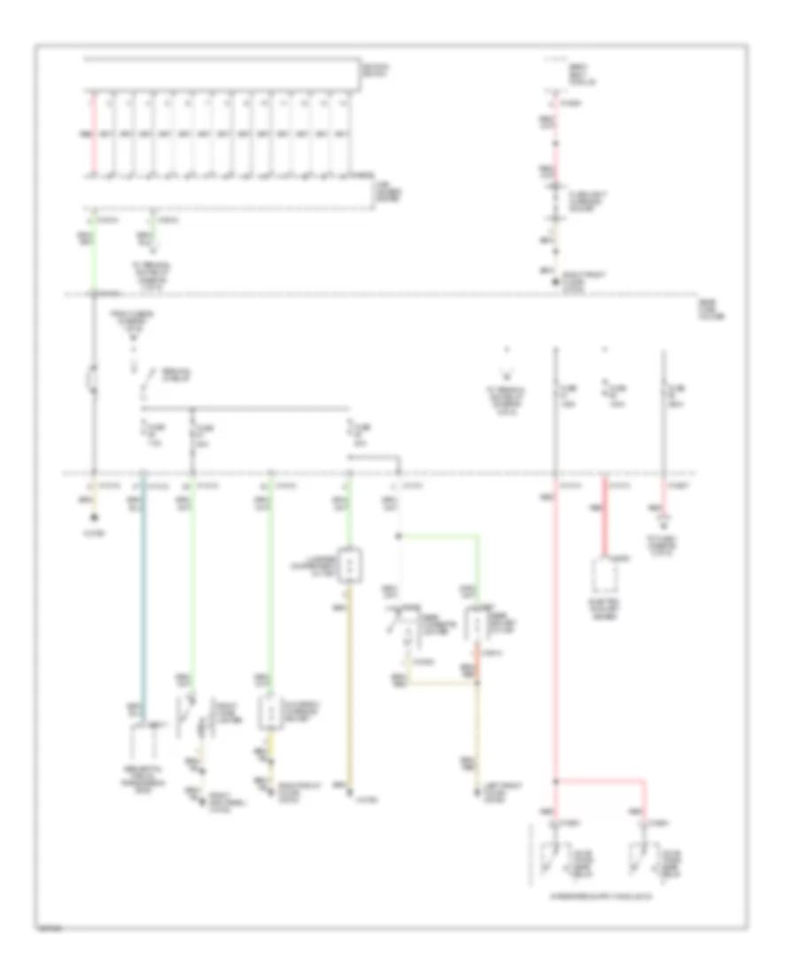 Power Distribution Wiring Diagram (2 of 6) for BMW 525i 2006