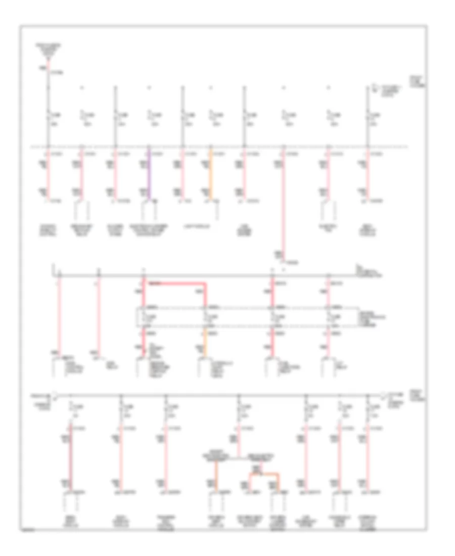 Power Distribution Wiring Diagram (5 of 6) for BMW 525i 2006