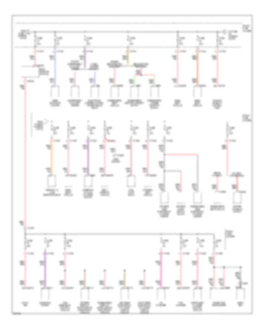 Power Distribution Wiring Diagram (6 of 6) for BMW 525i 2006