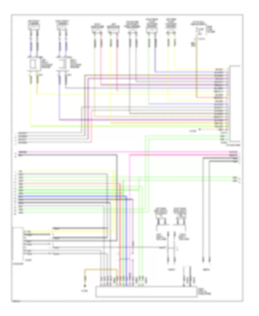Radio Wiring Diagram, with Top HIFI Radio (2 of 3) for BMW 525i 2006