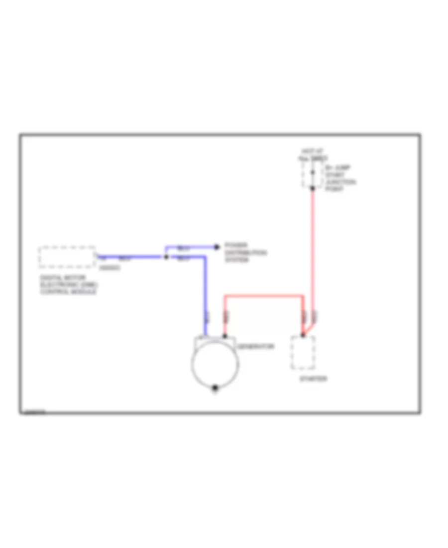 Charging Wiring Diagram for BMW 525i 2006