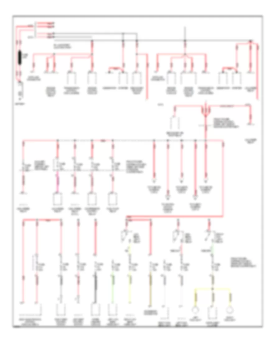 Power Distribution Wiring Diagram 1 of 3 for BMW M Roadster 1998