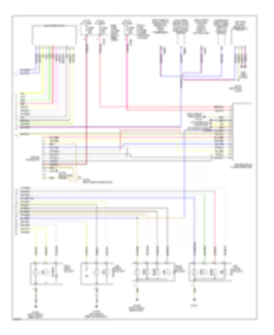 Exterior Lamps Wiring Diagram Wagon 2 of 2 for BMW 535xi 2009