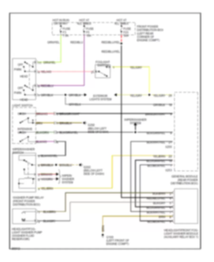 Схема Шайбы фары/Противотуманной фары для BMW 735i 1990