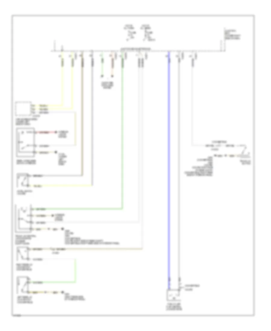 Trunk  Fuel Door Release Wiring Diagram for BMW 335is 2013