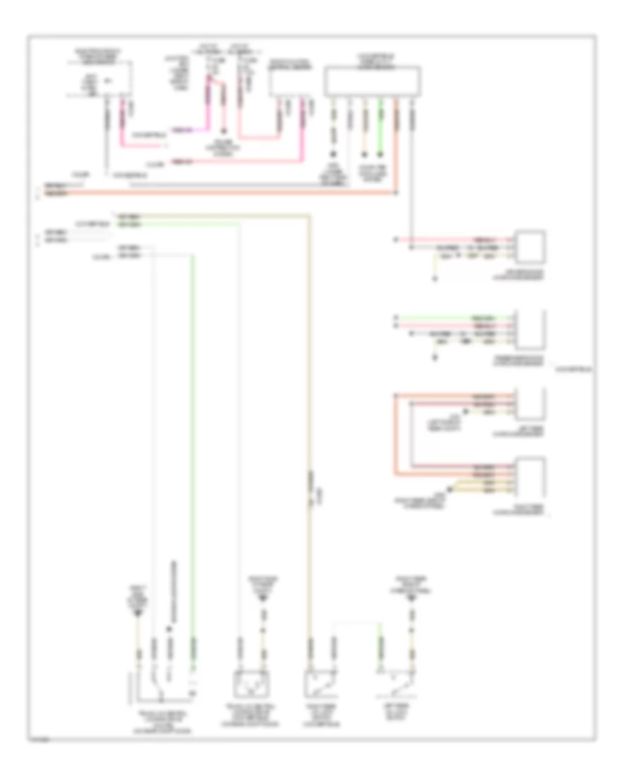 Power Door Locks Wiring Diagram (3 of 3) for BMW 335is 2013