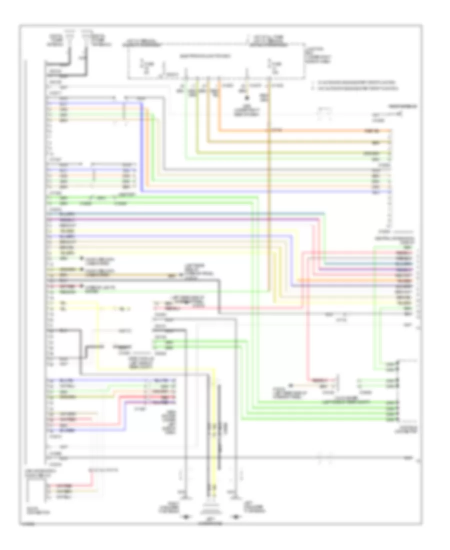 Base Radio Wiring Diagram Convertible with CIC 1 of 2 for BMW 335is 2013