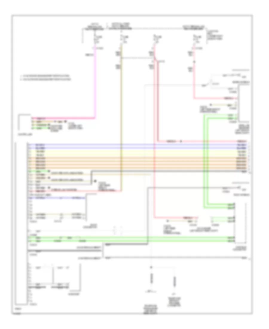 Hifi Radio Wiring Diagram, Convertible without CIC, CCC  M-ASK (1 of 2) for BMW 335is 2013