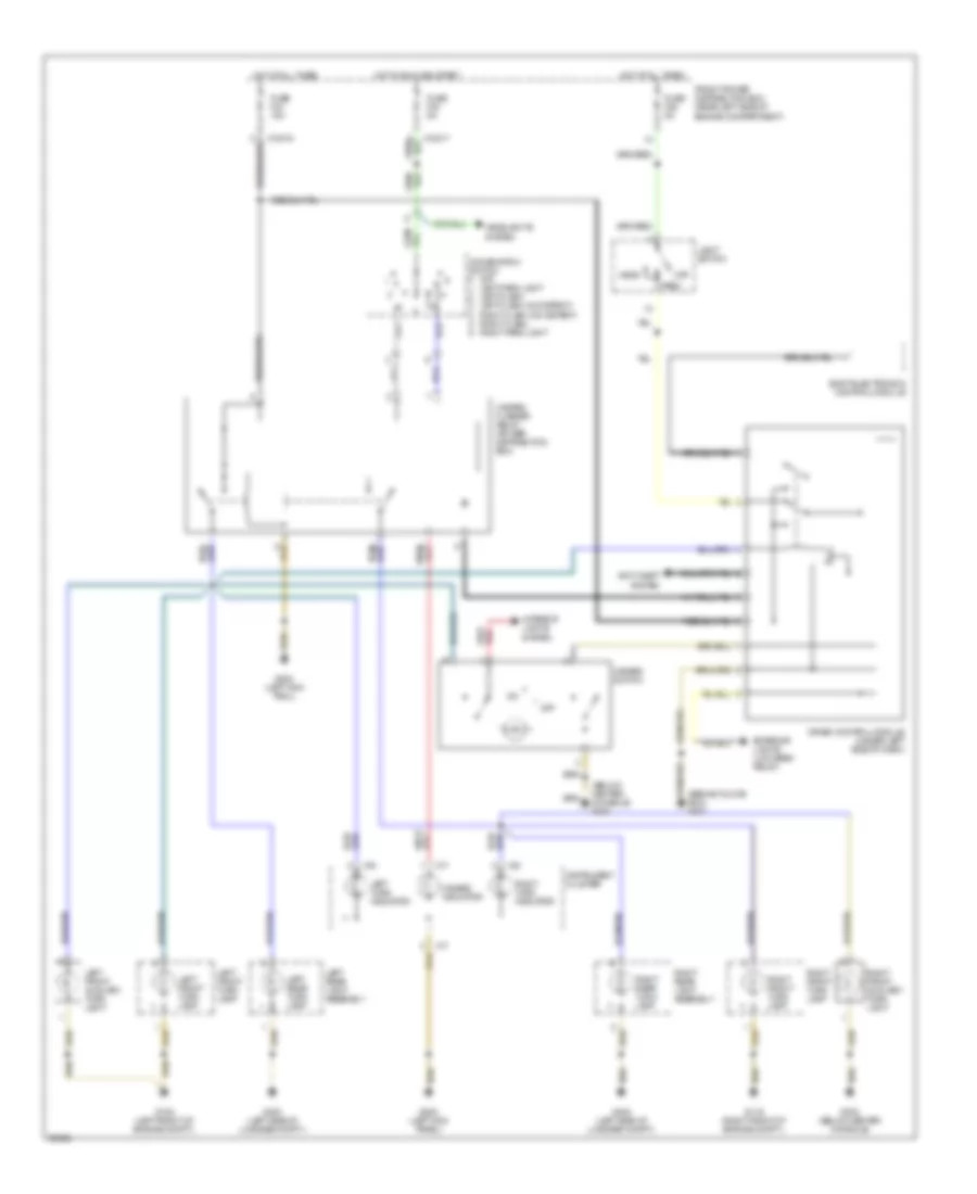 Exterior Lamps Wiring Diagram (1 of 2) for BMW Z3 1998
