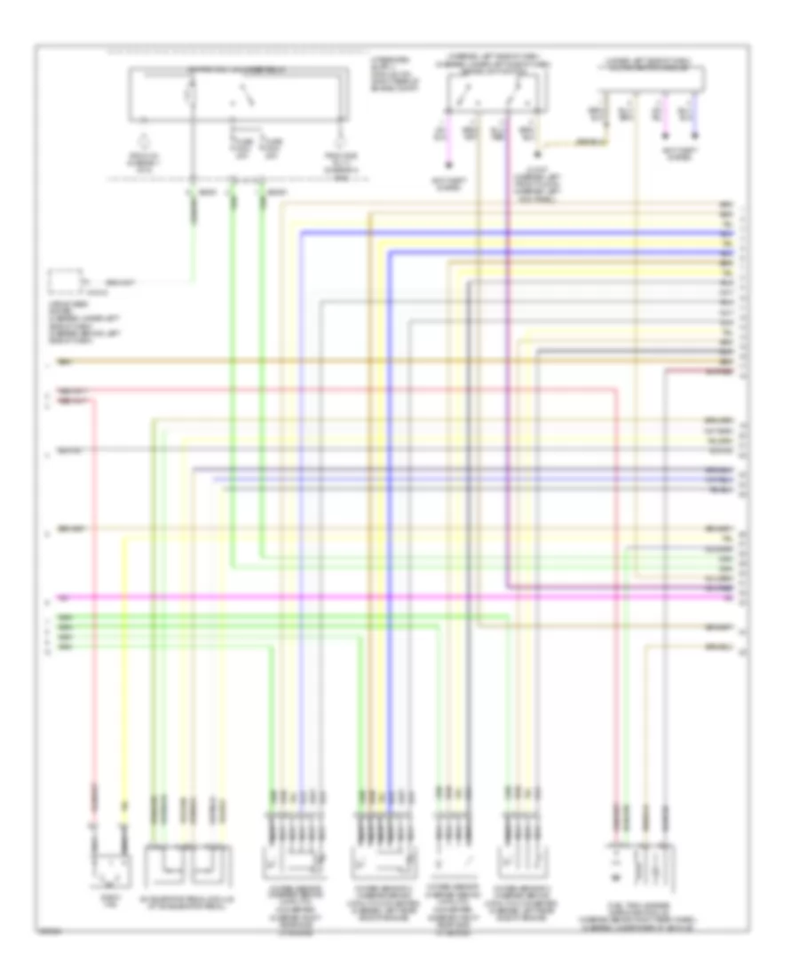 4.8L, Engine Performance Wiring Diagram (5 of 6) for BMW 550i 2009