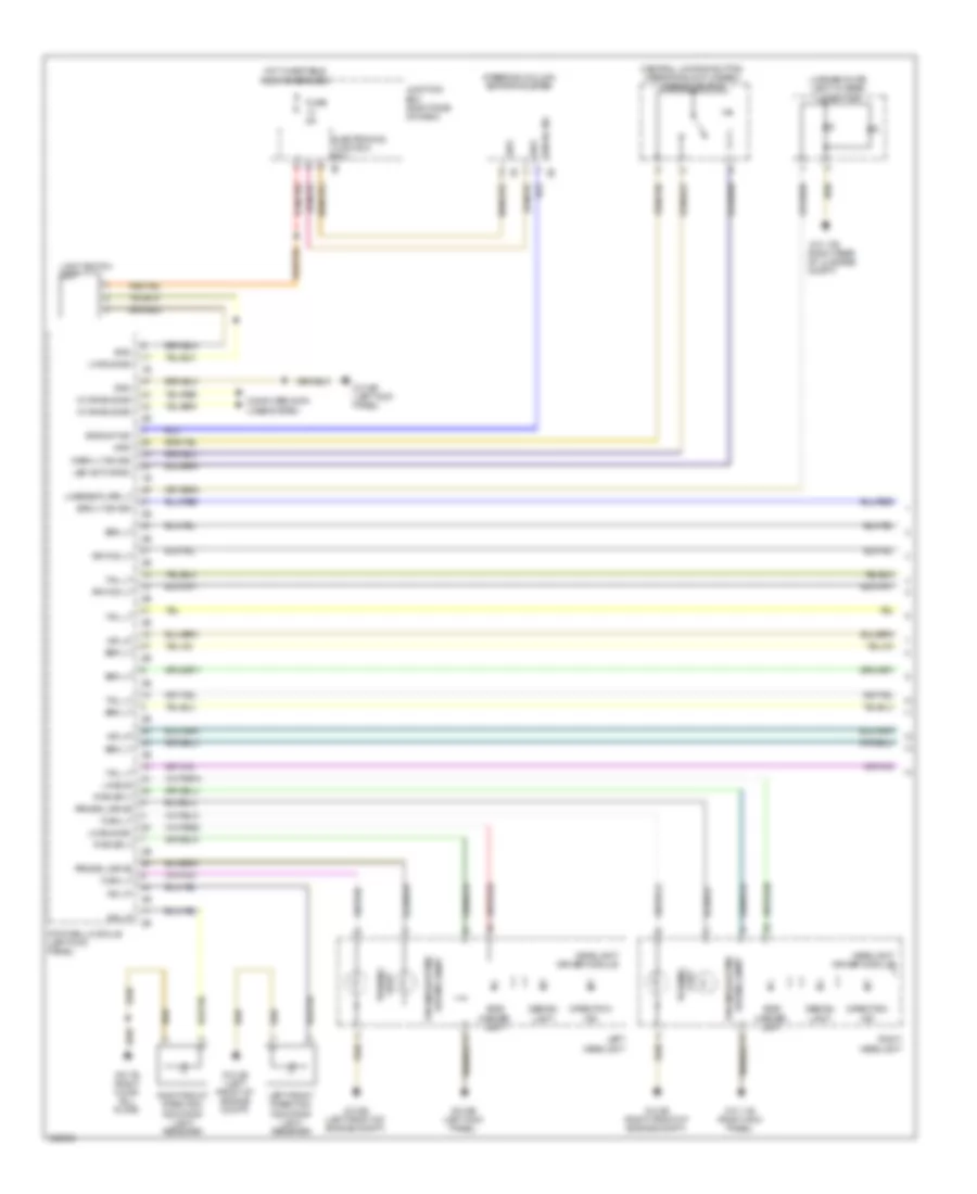 Exterior Lamps Wiring Diagram (1 of 2) for BMW 740i 2011
