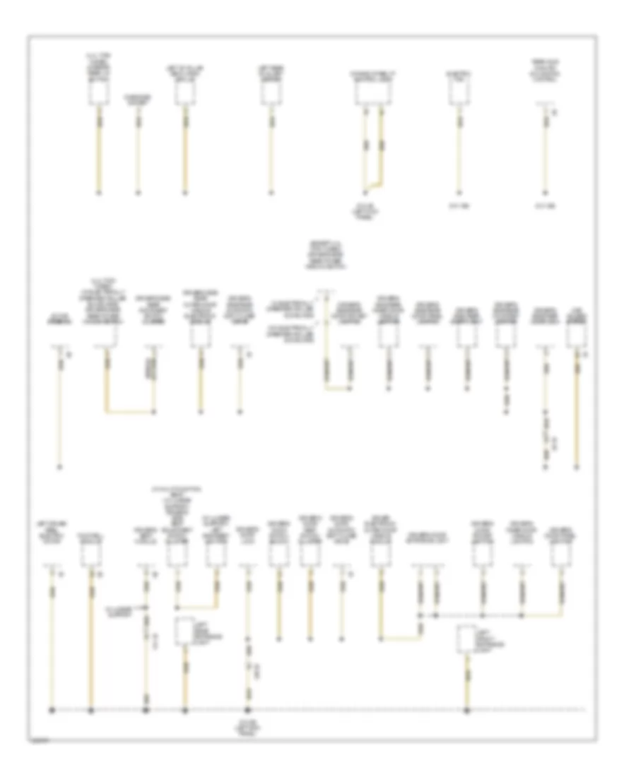 Ground Distribution Wiring Diagram 1 of 6 for BMW 740i 2011
