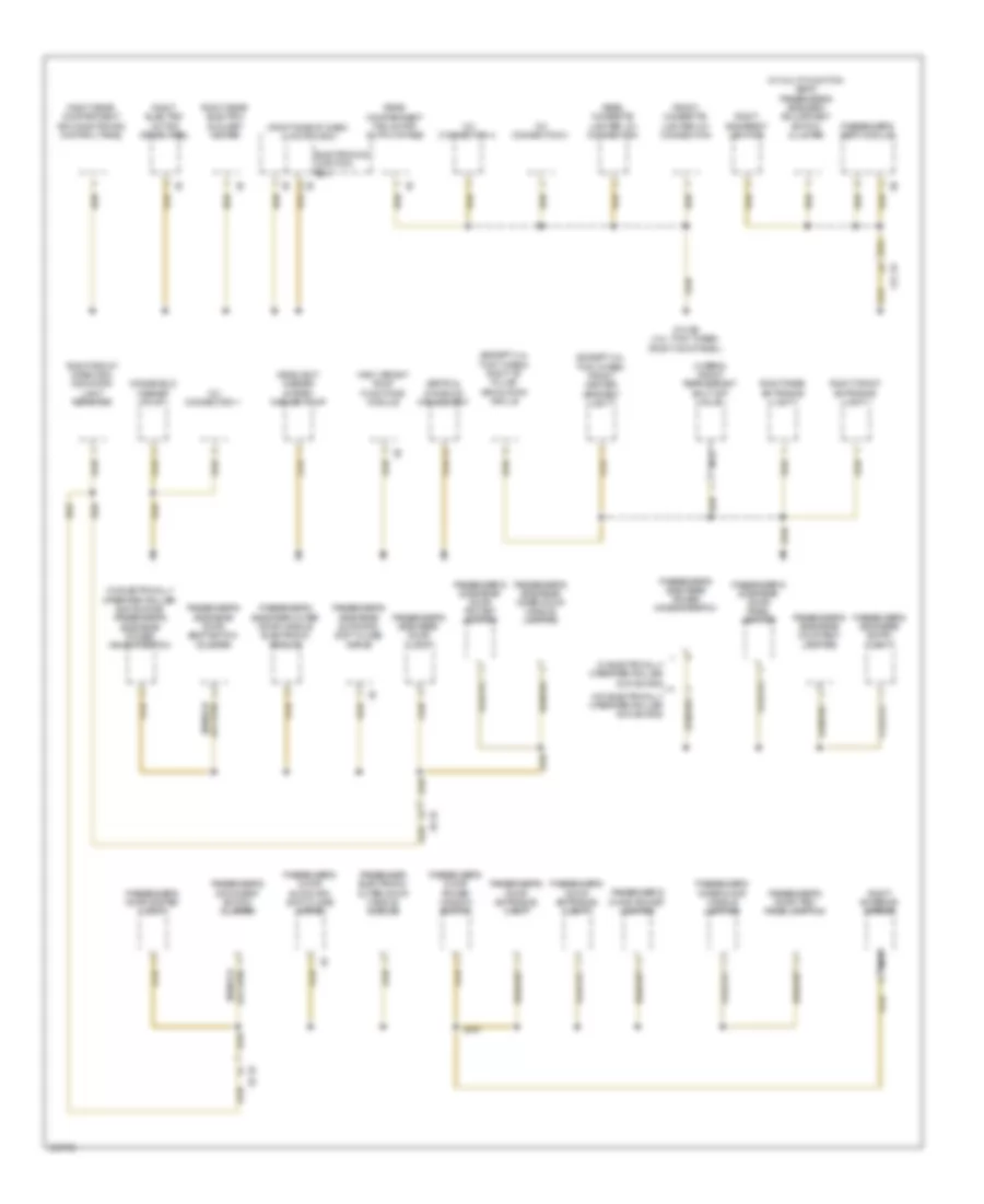 Ground Distribution Wiring Diagram 2 of 6 for BMW 740i 2011