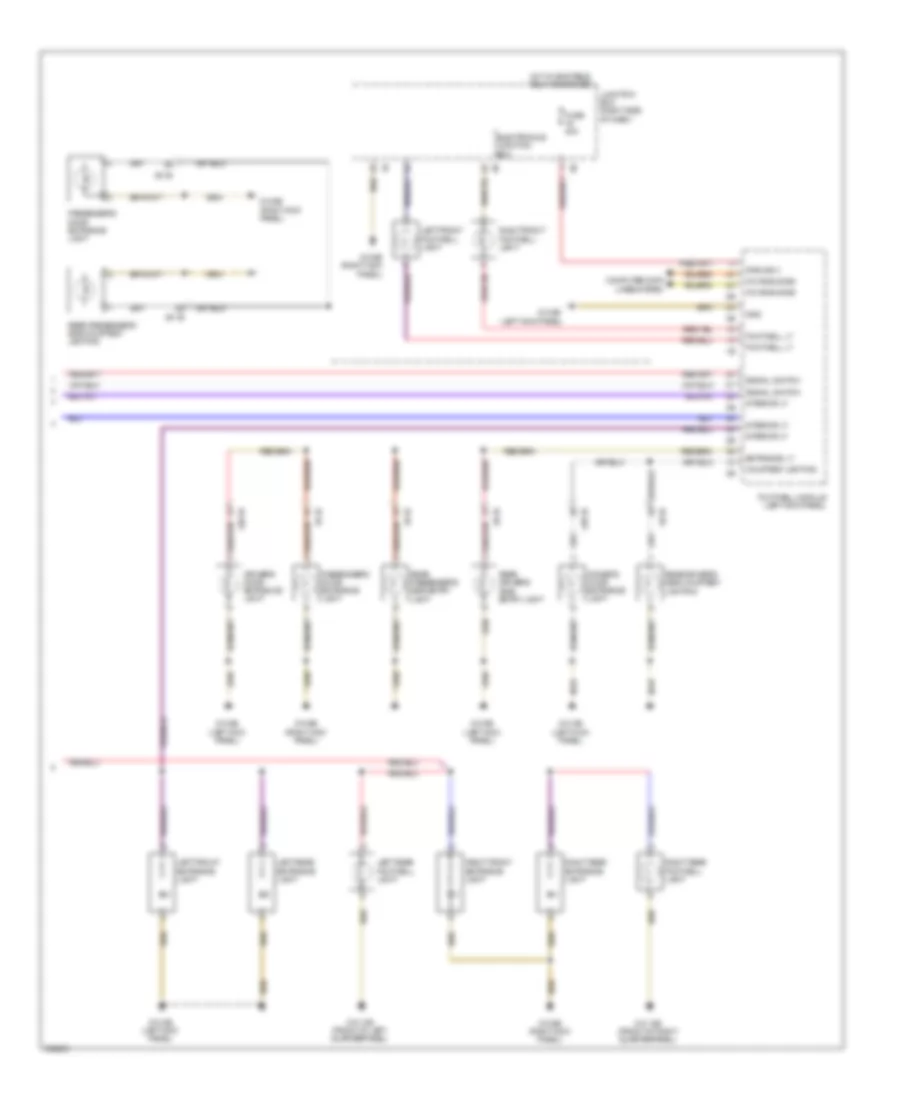 Courtesy Lamps Wiring Diagram (2 of 2) for BMW 740i 2011