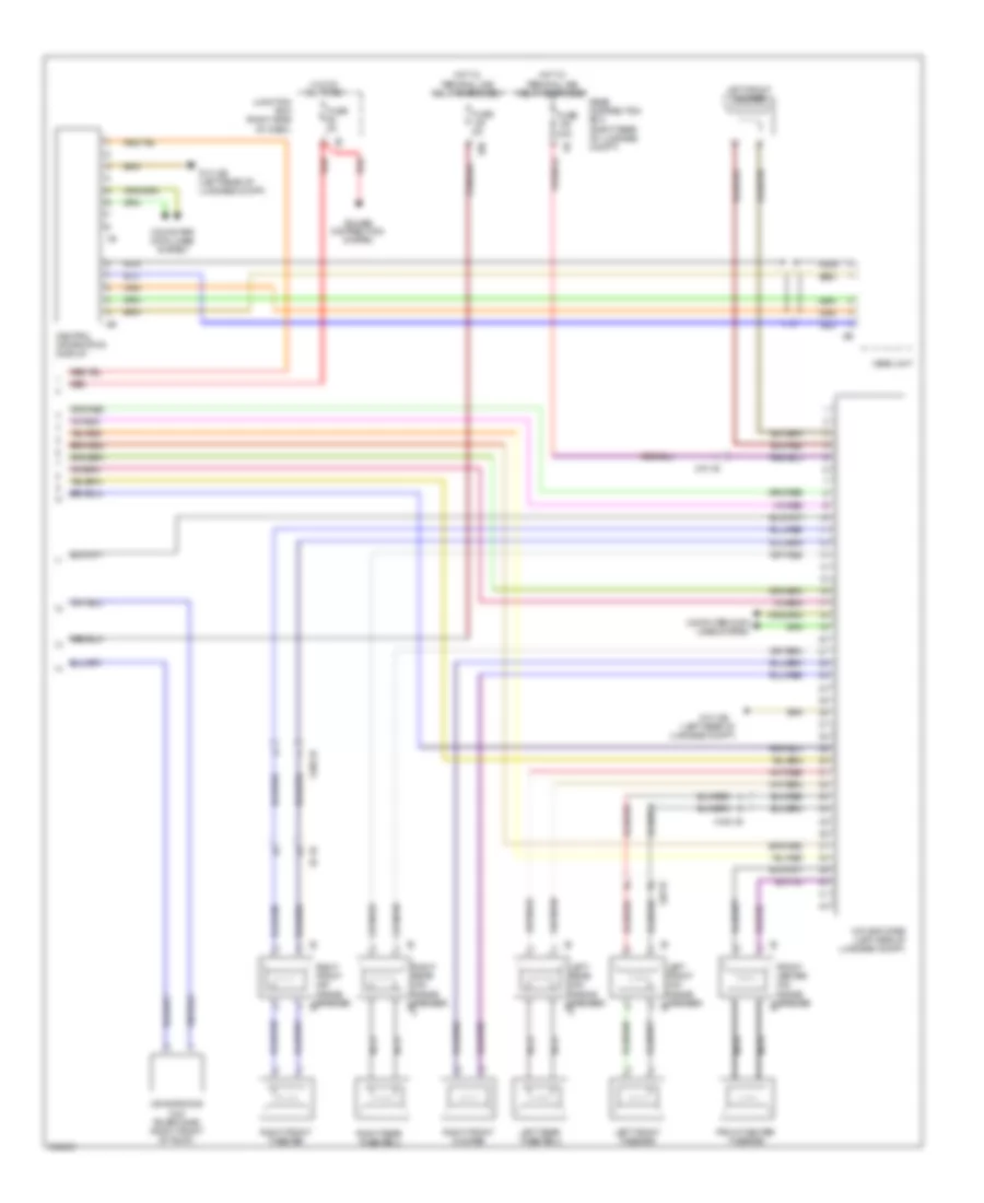 Navigation Wiring Diagram, Basic (2 of 2) for BMW 740i 2011