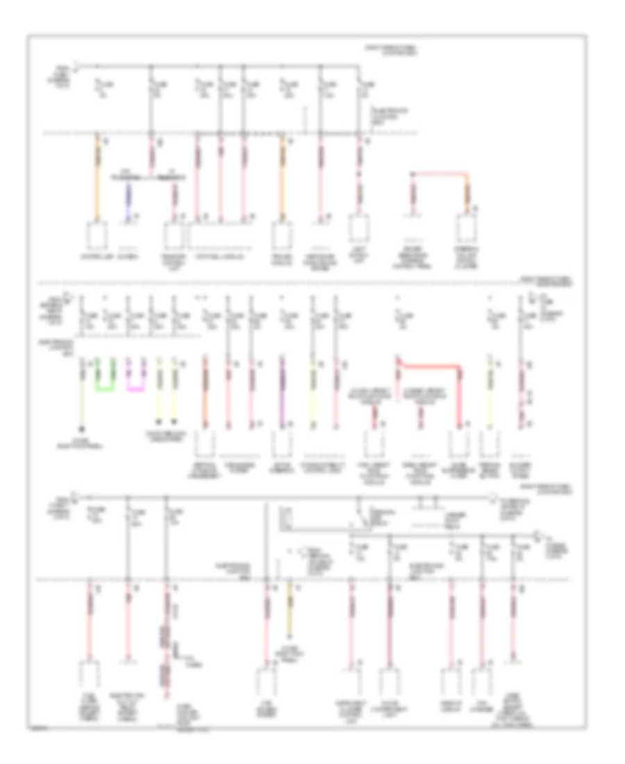 Power Distribution Wiring Diagram (2 of 8) for BMW 740i 2011