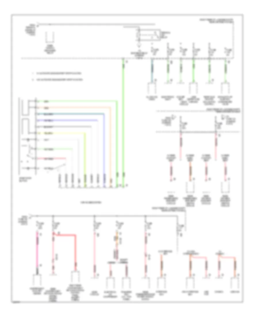 Power Distribution Wiring Diagram (8 of 8) for BMW 740i 2011
