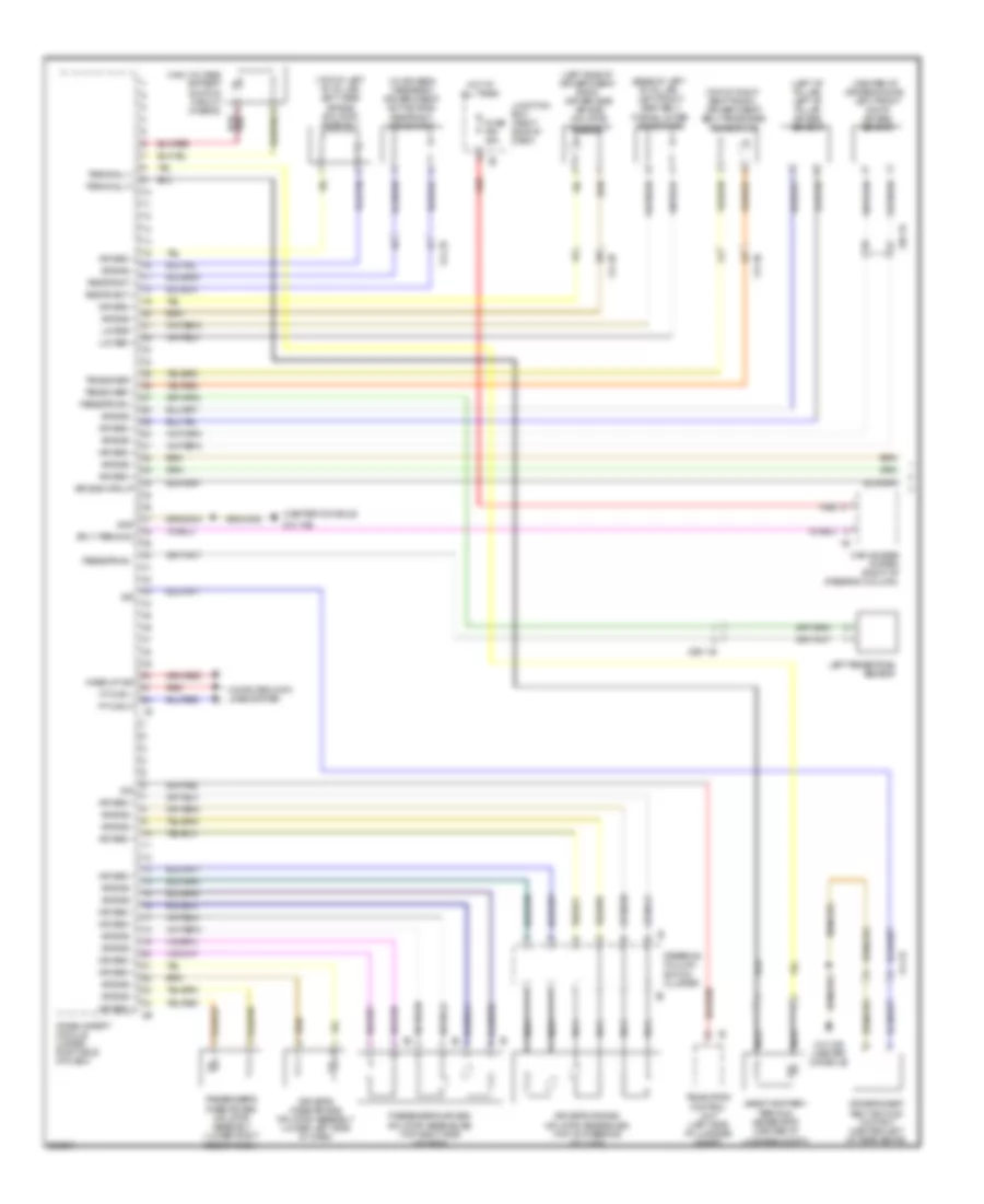 Supplemental Restraints Wiring Diagram 1 of 2 for BMW 740i 2011