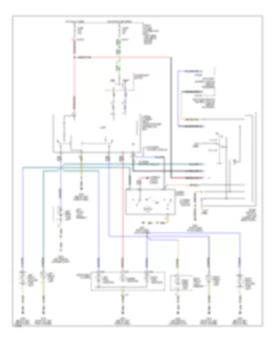 Exterior Lights Wiring Diagram 1 of 2 for BMW 318ti 1999