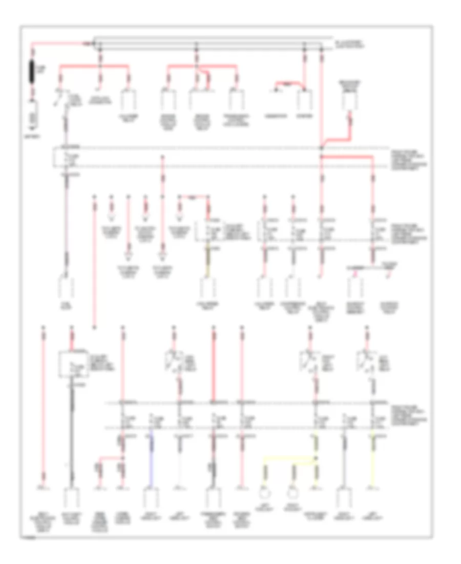 Power Distribution Wiring Diagram 1 of 3 for BMW 318ti 1999