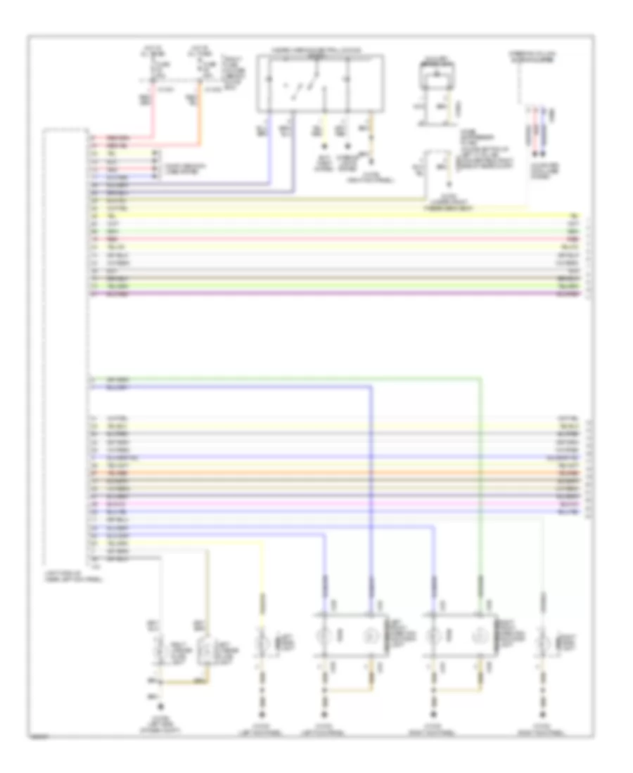 Exterior Lamps Wiring Diagram (1 of 2) for BMW 650i 2009