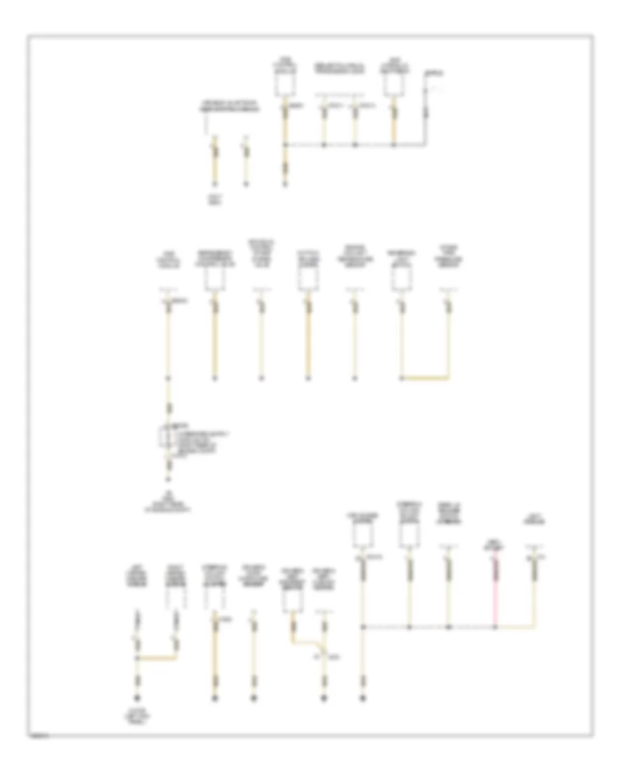 Ground Distribution Wiring Diagram 1 of 7 for BMW 650i 2009