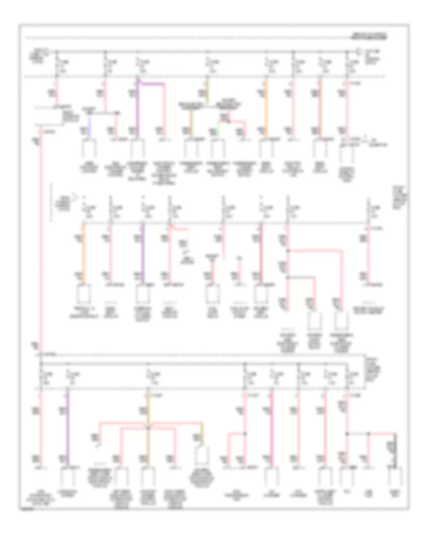 Power Distribution Wiring Diagram 6 of 6 for BMW 650i 2009