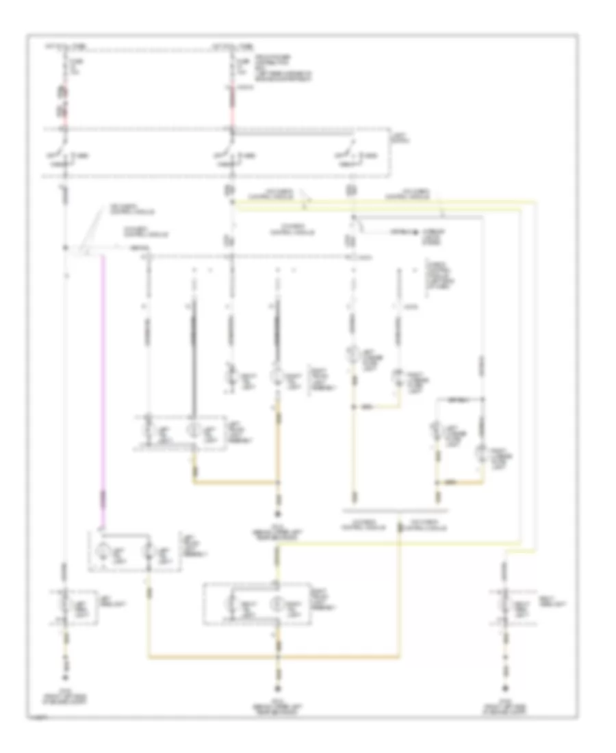 Exterior Lights Wiring Diagram, Convertible (2 of 3) for BMW 323i 1999