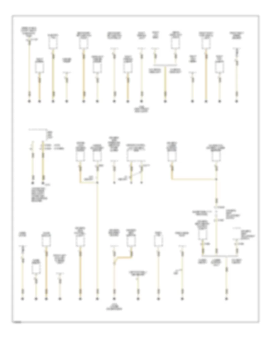 Ground Distribution Wiring Diagram, Except Convertible (2 of 4) for BMW 323i 1999