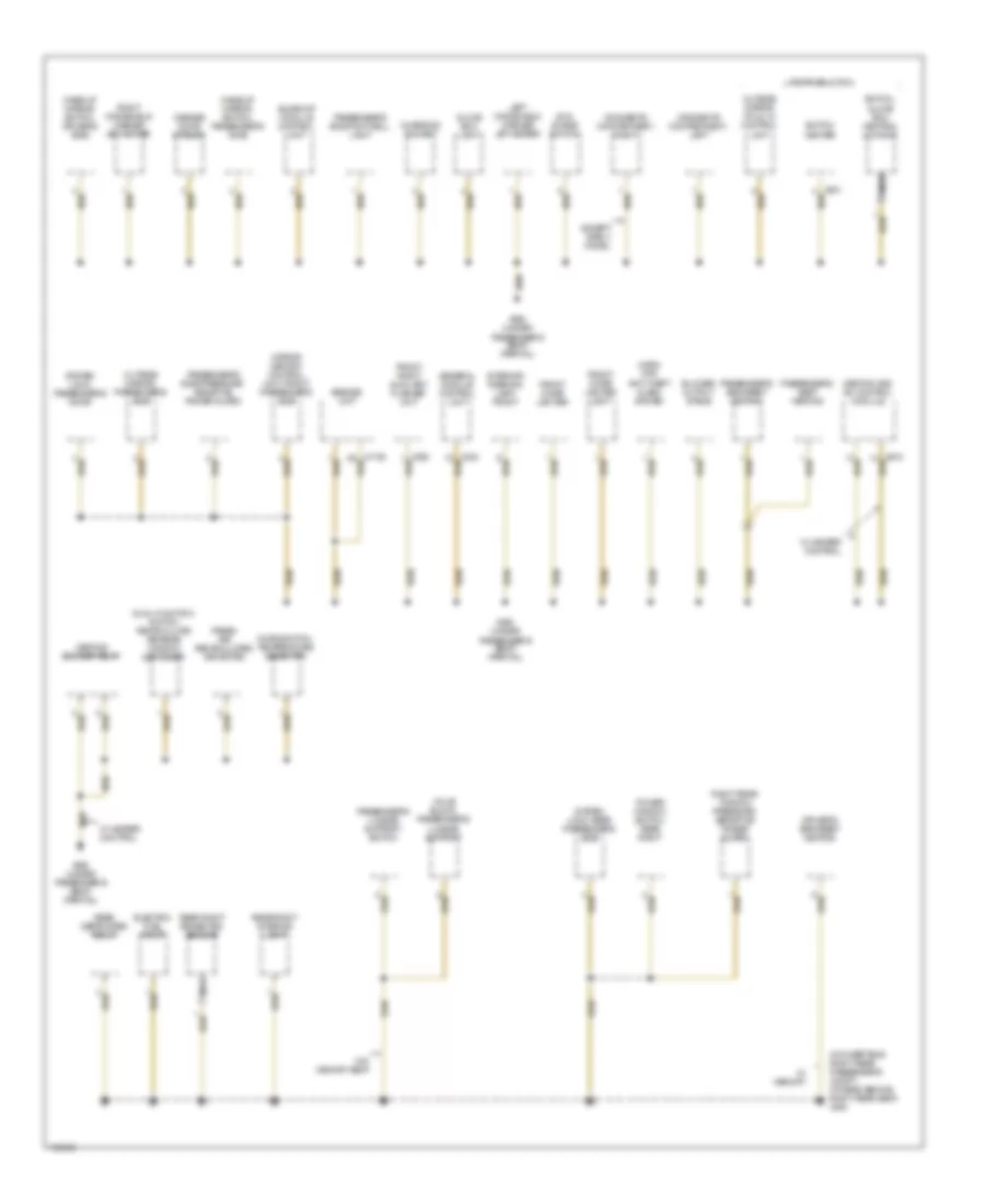 Ground Distribution Wiring Diagram, Except Convertible (3 of 4) for BMW 323i 1999