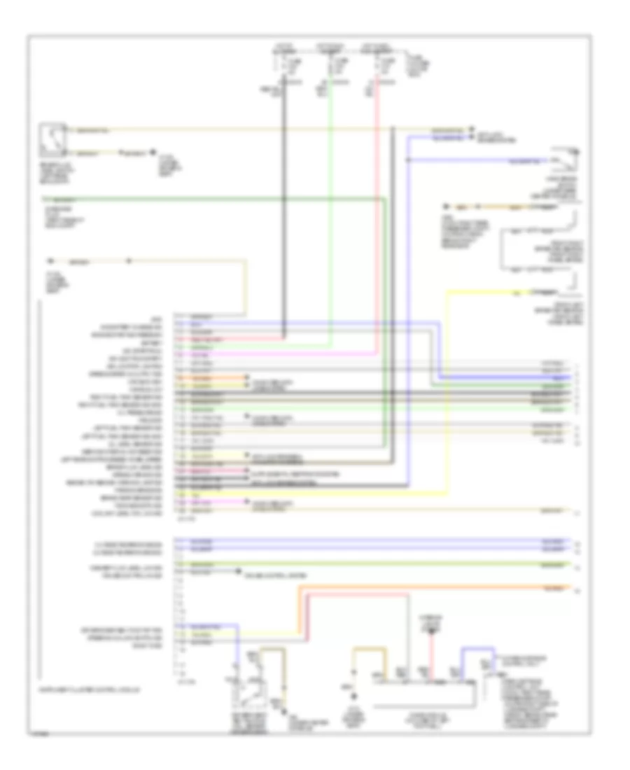 Instrument Cluster Wiring Diagram, Except Convertible (1 of 2) for BMW 323i 1999