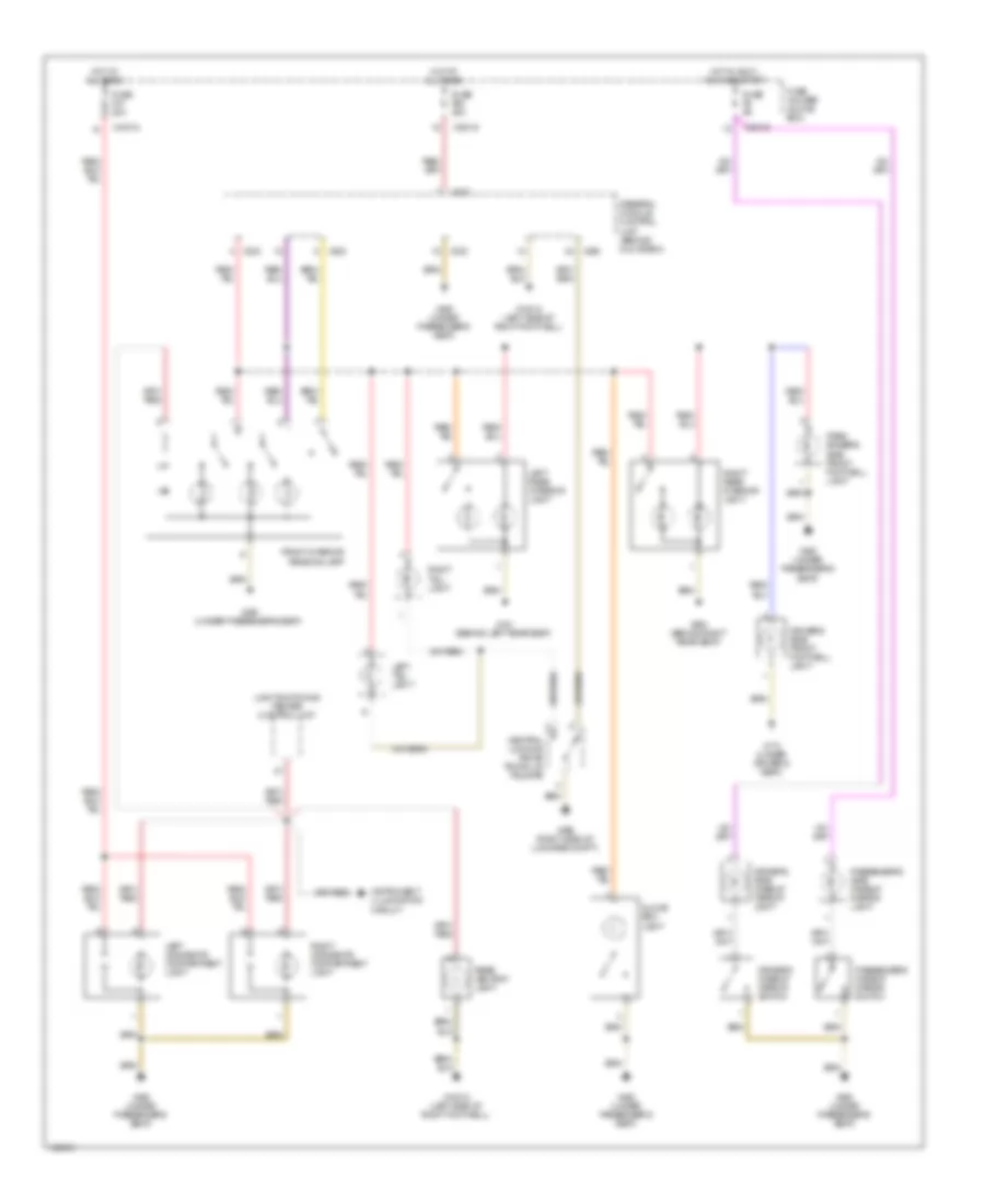 Courtesy Lamps Wiring Diagram Except Convertible for BMW 323i 1999