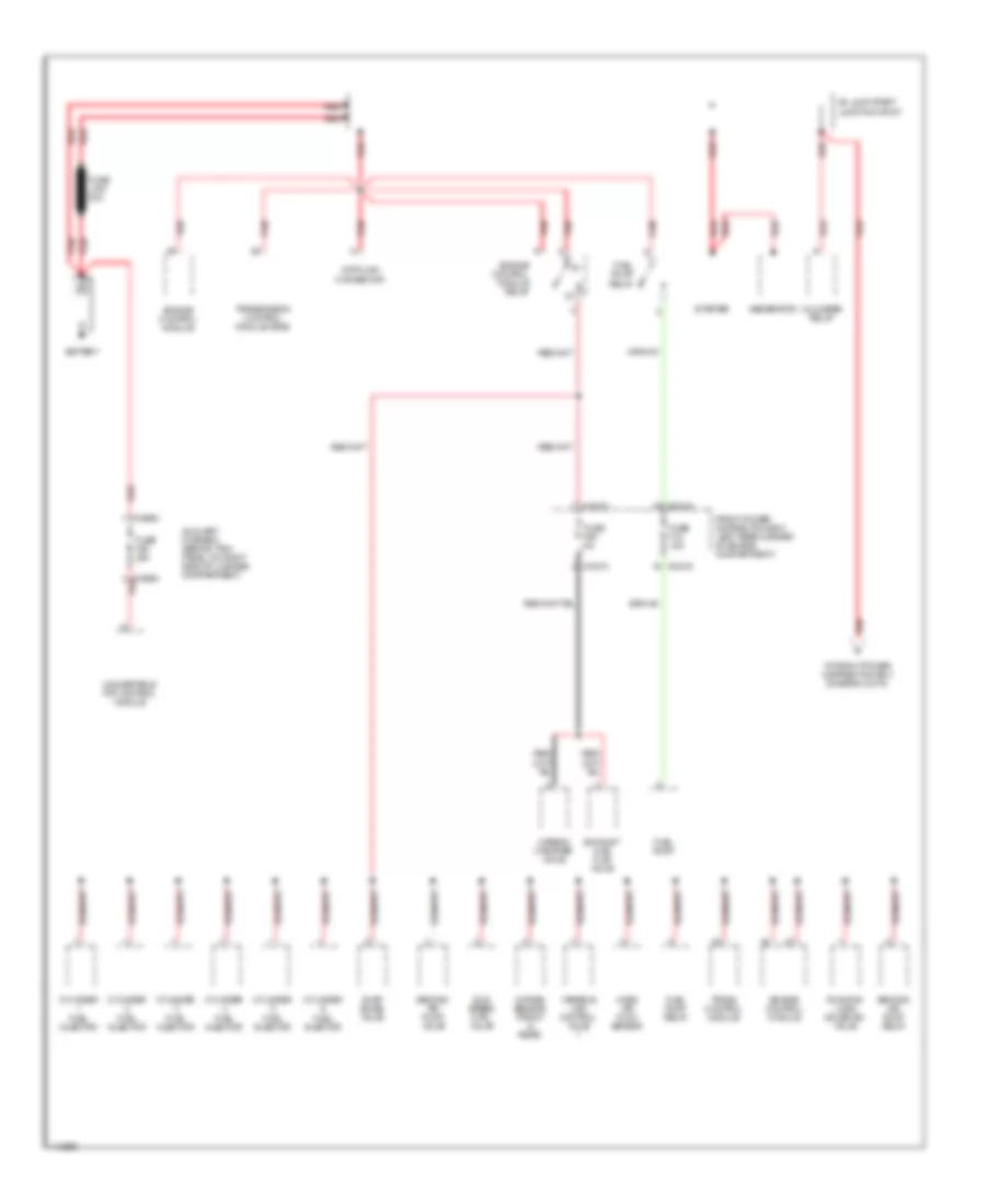 Power Distribution Wiring Diagram Convertible 1 of 5 for BMW 323i 1999