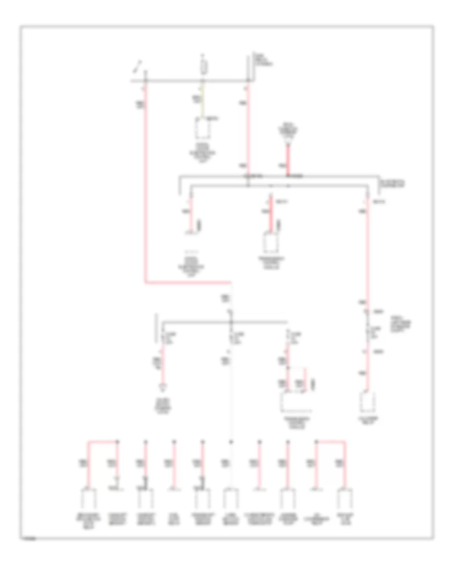 Power Distribution Wiring Diagram Except Convertible 2 of 6 for BMW 323i 1999