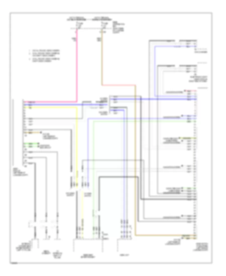 Video System Wiring Diagram for BMW 740Li 2011