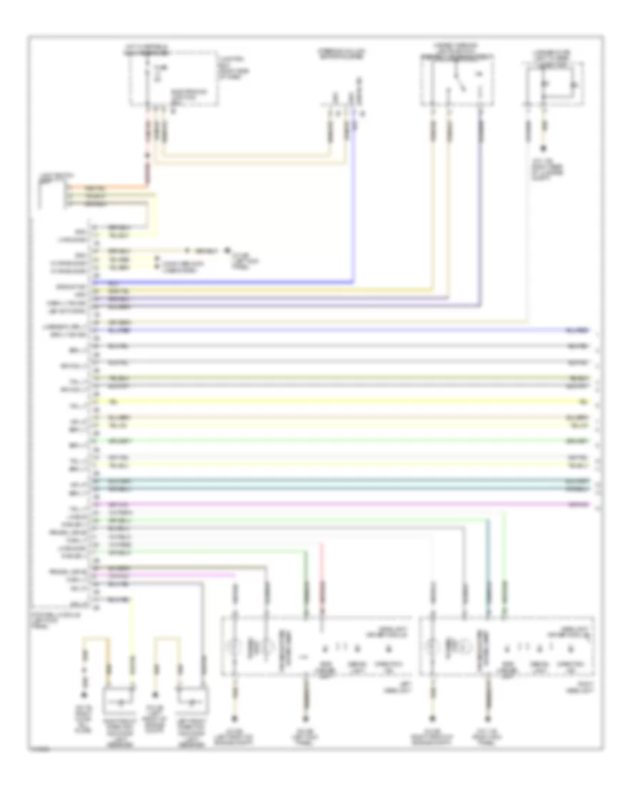Exterior Lamps Wiring Diagram (1 of 2) for BMW 750i 2009